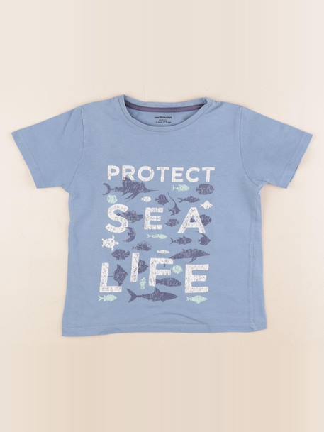 Tee-shirt - 5 ans Bleu 1 - vertbaudet enfant 