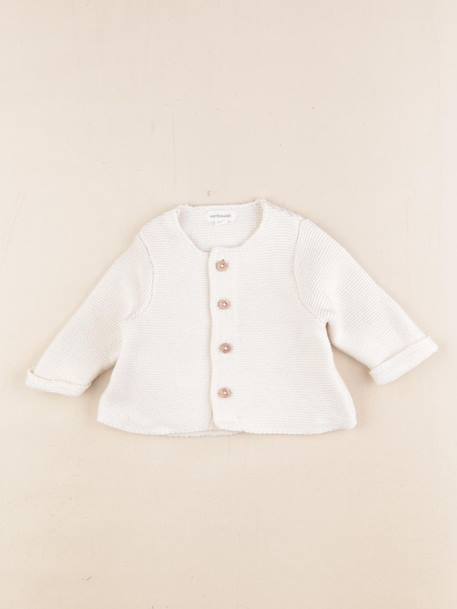 Gilet - 1 mois Blanc 1 - vertbaudet enfant 