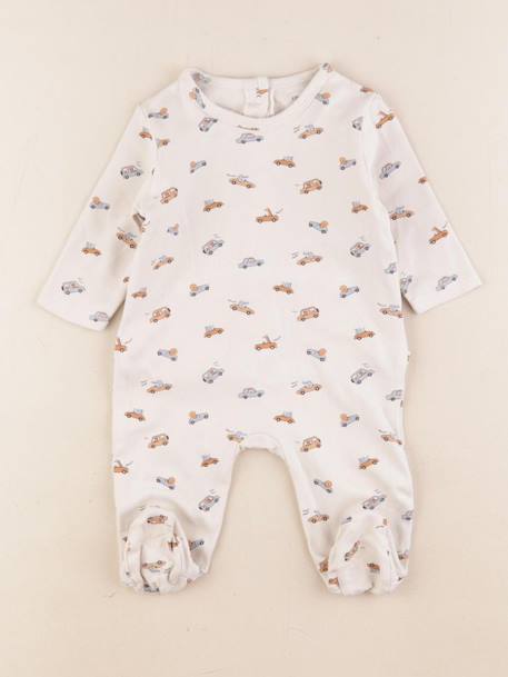 Pyjama coton - 3 mois Beige 1 - vertbaudet enfant 