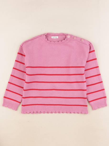 Pull - 6 ans Rose, rouge 1 - vertbaudet enfant 