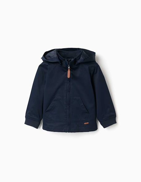Veste avec doublure et capuche amovible Bleu 1 - vertbaudet enfant 
