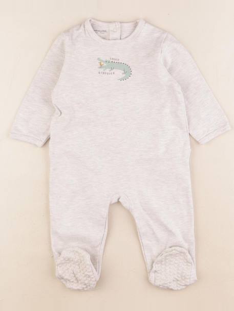 Pyjama coton - 12 mois Beige 1 - vertbaudet enfant 