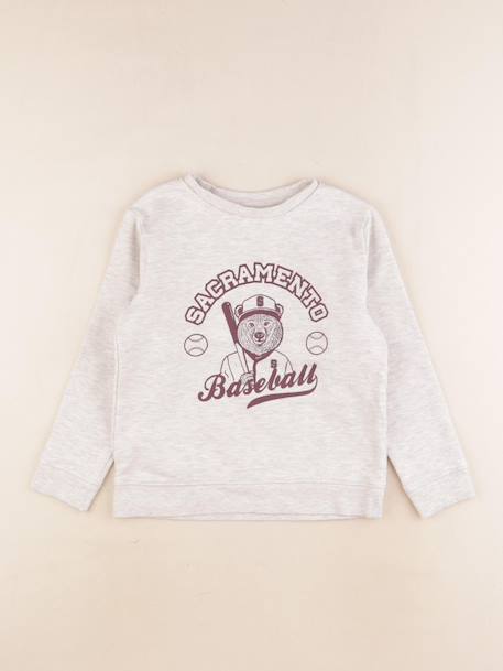 Sweat - 8 ans Gris 1 - vertbaudet enfant 