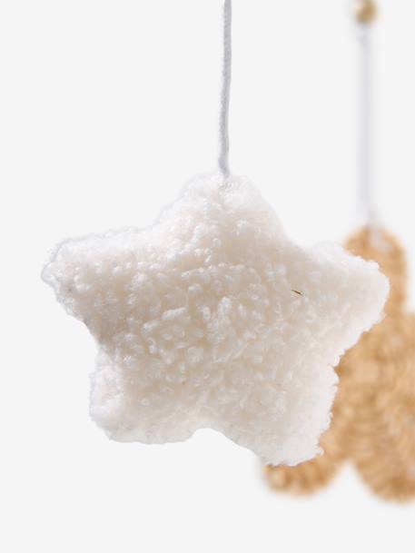 Mobile musical en bois et rotin beige 3 - vertbaudet enfant 