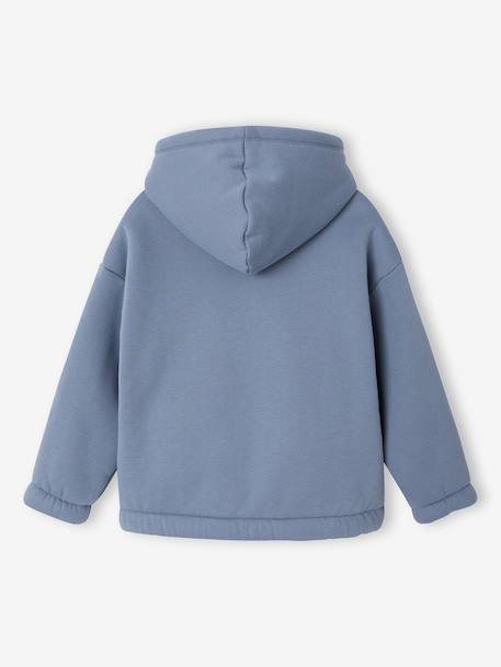 Sweat à capuche garçon bleu moyen 2 - vertbaudet enfant 
