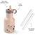 Gourde inox playground vert (350 ml) Rose+Vert 3 - vertbaudet enfant 