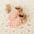 Chaussons bébé cuir souple damier Rose 3 - vertbaudet enfant 