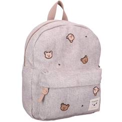 Sac à dos enfant blossom et bows oursons gris denim (31x26 cm)  - vertbaudet enfant