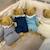 Doudou avec hochet ours marinière Bleu, blanc, marron 6 - vertbaudet enfant 