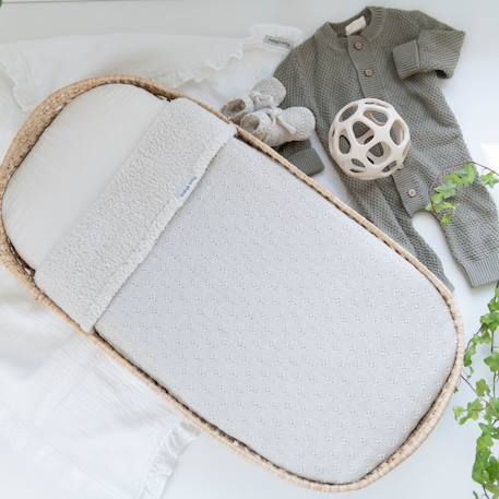 Couverture teddy mood laurel green (70 x 95 cm) Beige 2 - vertbaudet enfant 