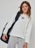 T-shirt fille en maille imprimé fleurs Blanc 1 - vertbaudet enfant 