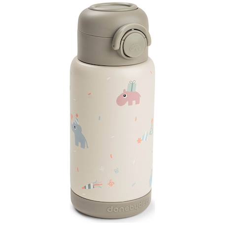 Fille-Accessoires-Gourde à paille isotherme tiny farm bleu (340 ml)