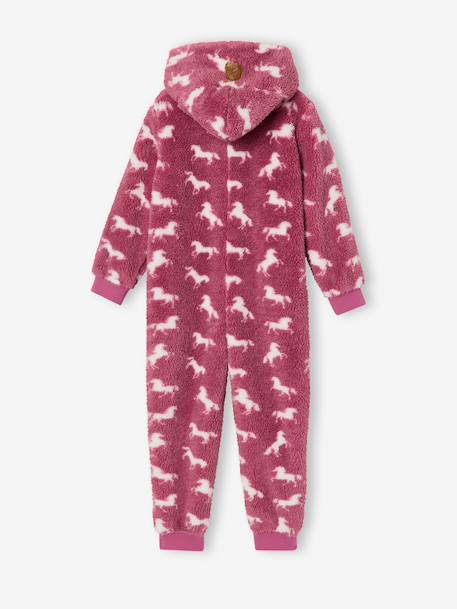 Combinaison pyjama fille licorne mauve 2 - vertbaudet enfant 