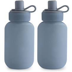 Puériculture-Lot de 2 gourdes alimentaires cambridge blue (2 x 150 ml)