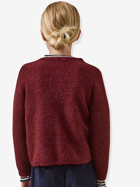 Gilet cardigan Cardi Hairy rouge 5 - vertbaudet enfant 