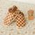 Chaussons bébé cuir souple damier Marron 3 - vertbaudet enfant 