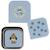 Lot de 3 petites boîtes à goûter inox pattern part Blue 3 - vertbaudet enfant 