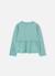 T-shirt fille en maille avec volant Vert 2 - vertbaudet enfant 