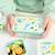 Lunch box en acier inoxydable jungle Blanc, vert, bleu 6 - vertbaudet enfant 
