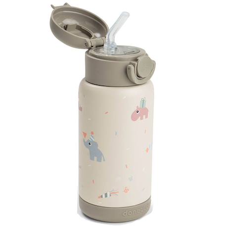 Gourde à paille isotherme tiny farm bleu (340 ml) Bleu+Rose+Sable 13 - vertbaudet enfant 