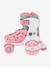 Rollers Quad learning bleu+rose 9 - vertbaudet enfant 