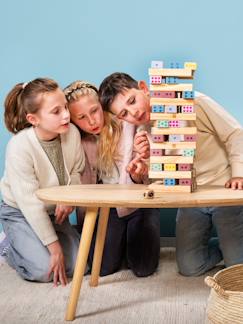 Tour géante en bois fsc - jeu apprentissage - jouet en bois  - vertbaudet enfant