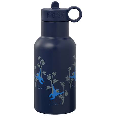 Gourde isotherme monkey (350 ml) Bleu 1 - vertbaudet enfant 