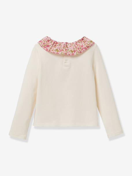 T-shirt manches longues Pierrot écru+rouge 1 - vertbaudet enfant 