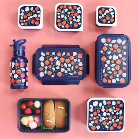 Lunch box fraises Noir, rouge, bleu 4 - vertbaudet enfant 