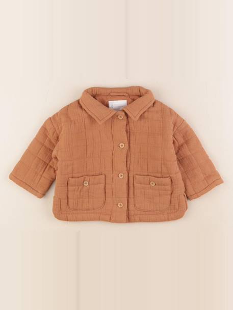 Veste doublé - 1 an Marron 1 - vertbaudet enfant 