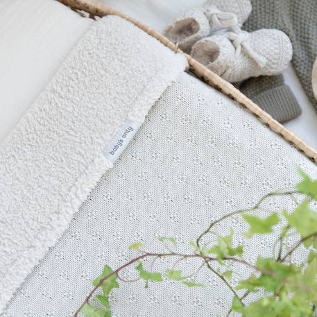 Couverture teddy mood laurel green (70 x 95 cm) Beige 3 - vertbaudet enfant 