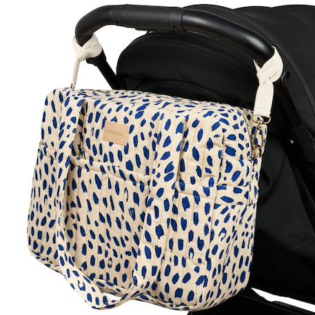 Sac à langer imperméable hyde park leonie blue Bleu, écru 3 - vertbaudet enfant 
