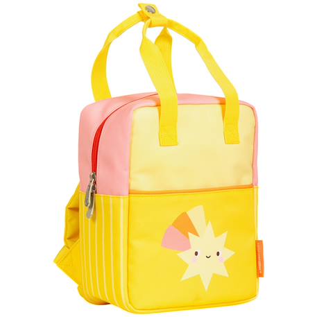 Sac à dos carré etoiles Jaune, rose 1 - vertbaudet enfant 