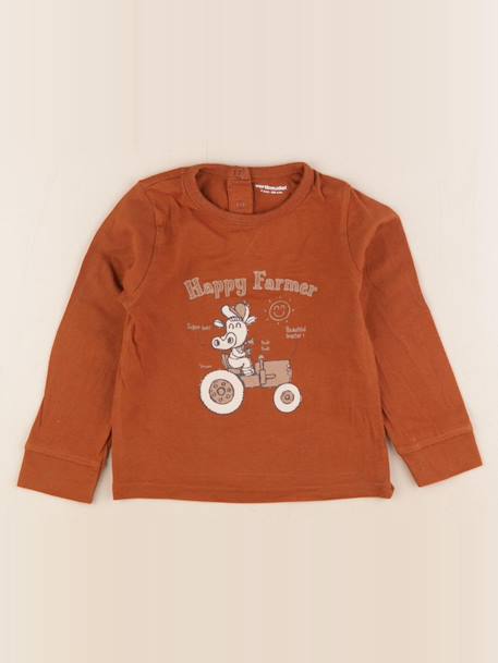 Tee-shirt - 2 ans Marron 1 - vertbaudet enfant 
