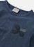 T-shirt fille en maille broderie fleurs Bleu 3 - vertbaudet enfant 