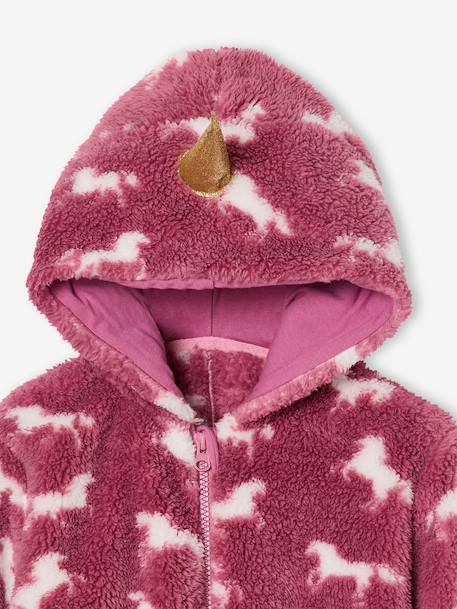 Combinaison pyjama fille licorne mauve 3 - vertbaudet enfant 