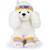 Peluche bébé hyacinthe le caniche - 32 cm Blanc, rose, jaune+Gris, violet, vert 1 - vertbaudet enfant 