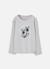 T-shirt fille en maille avec fleurs brodées Gris 2 - vertbaudet enfant 