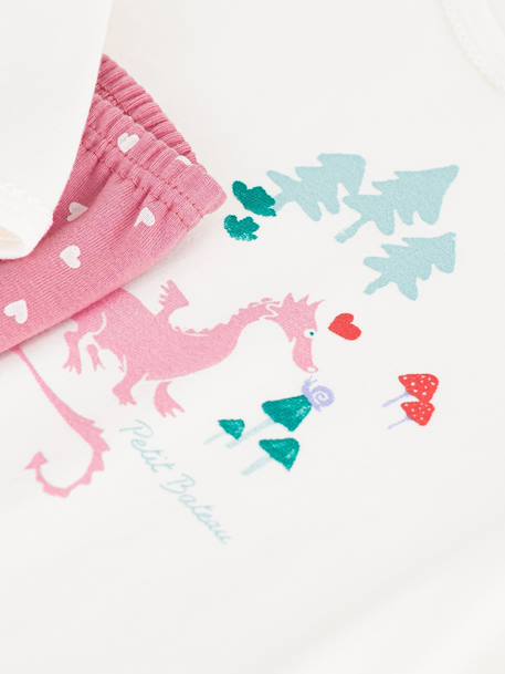 Pyjama enfant rose 3 - vertbaudet enfant 