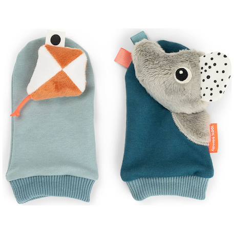 Paire de chaussettes à hochet playground bleu Bleu 2 - vertbaudet enfant 