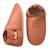 Chaussons bébé cuir souple uni Marron 2 - vertbaudet enfant 