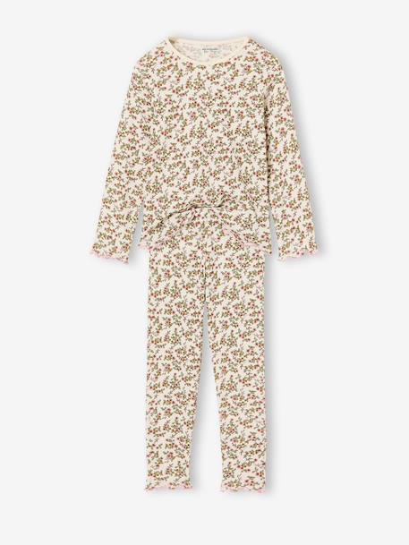 Lot de 2 pyjamas fille vert sauge 5 - vertbaudet enfant 