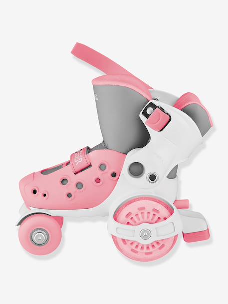 Rollers Quad learning bleu+rose 10 - vertbaudet enfant 