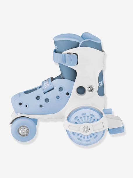 Rollers Quad learning bleu+rose 3 - vertbaudet enfant 