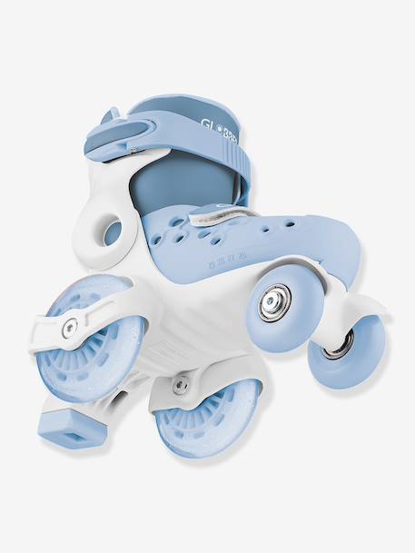 Rollers Quad learning bleu+rose 6 - vertbaudet enfant 