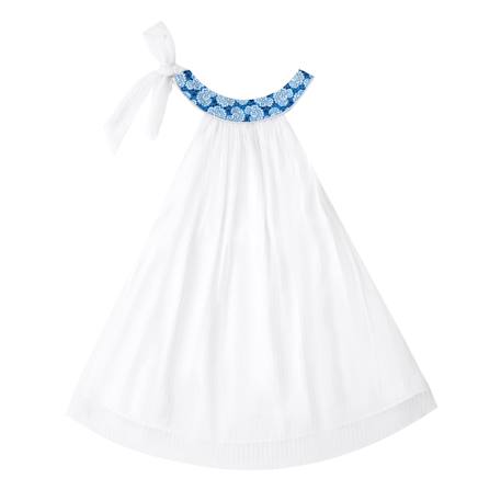 Robe demoiselle d'honneur    fleurie   alizee Blanc bleu roi 5 - vertbaudet enfant 