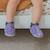 Chaussons cuir bébé mireille les abeilles Violet 3 - vertbaudet enfant 