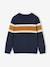 Pull garçon col rond marine 1 - vertbaudet enfant 
