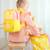 Sac à dos carré etoiles Jaune, rose 5 - vertbaudet enfant 