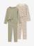 Lot de 2 pyjamas fille vert sauge 1 - vertbaudet enfant 